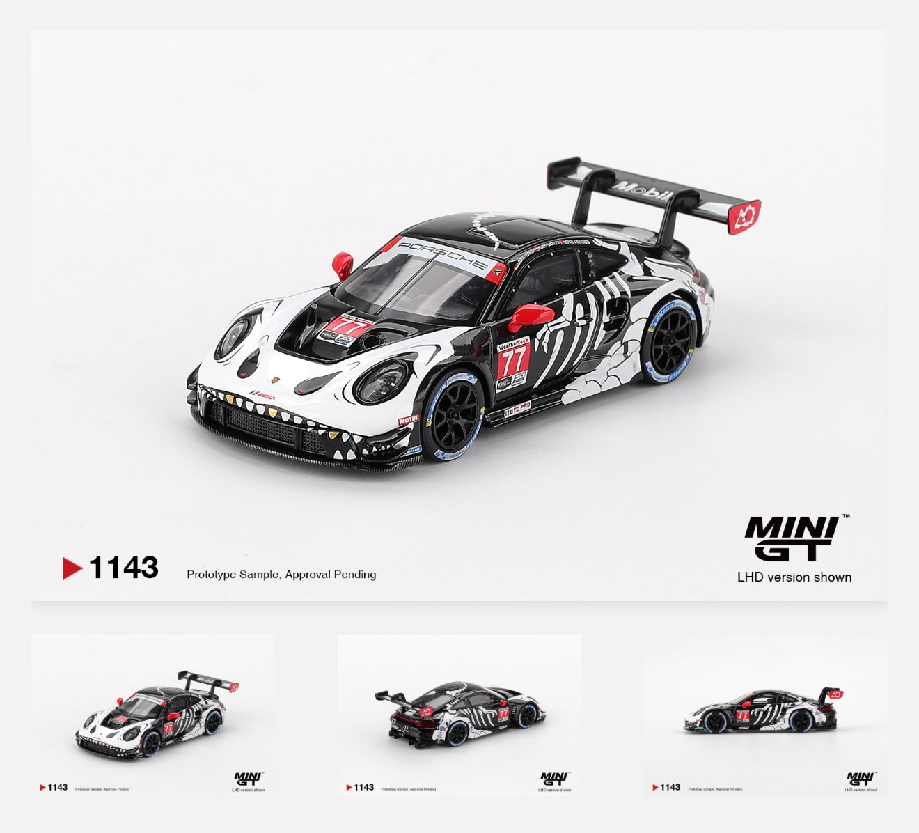 MiniGT - Porsche 911 GT3 R #77 AO Racing 2025 IMSA Petit Le Mans